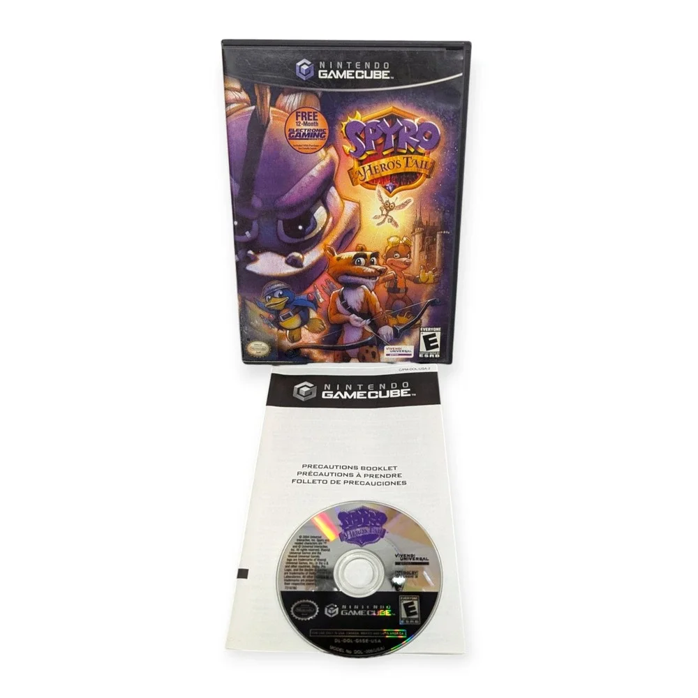 Spyro A Hero's Tail Nintendo GameCube Action Adventure Game CIB - Picture 1 of 10